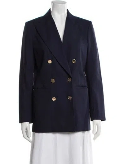 Pre-owned Sandro Blazer In Blue