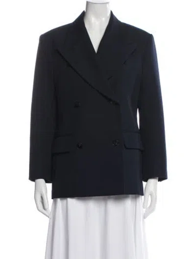 Pre-owned Sandro Blazer In Blue