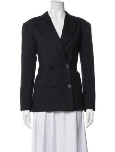 Pre-owned Sandro Blazer In Blue