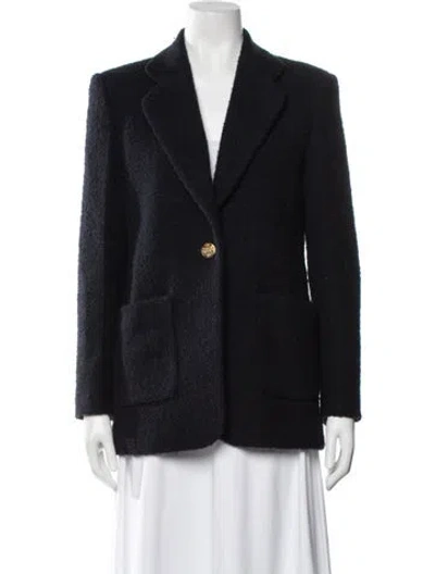 Pre-owned Sandro Blazer In Blue