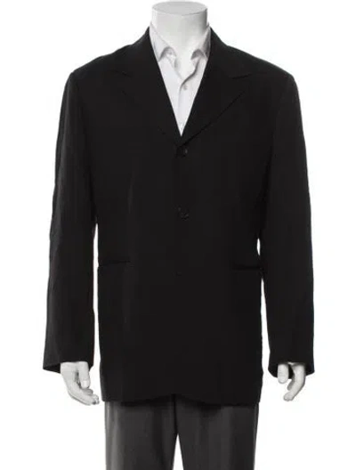 Pre-owned Sandro Blazer In Blue