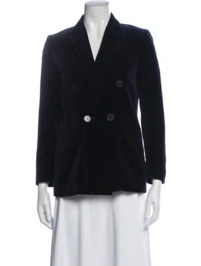 Pre-owned Sandro Blazer In Blue