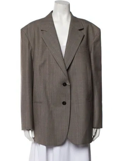 Pre-owned Sandro Blazer In Brown
