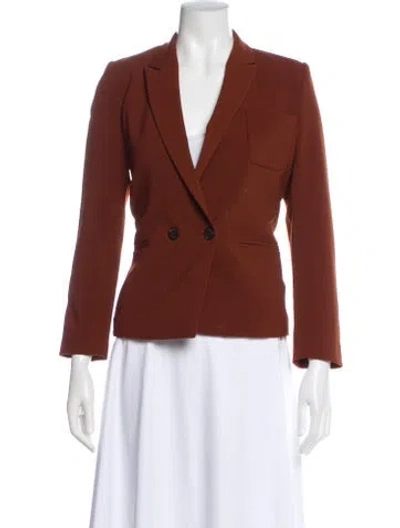 Pre-owned Sandro Blazer In Brown