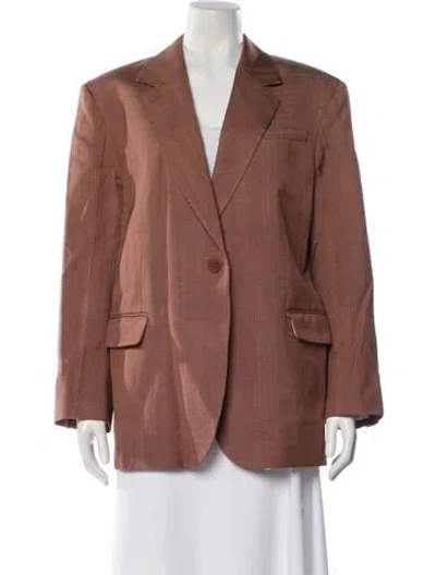 Pre-owned Sandro Blazer In Brown