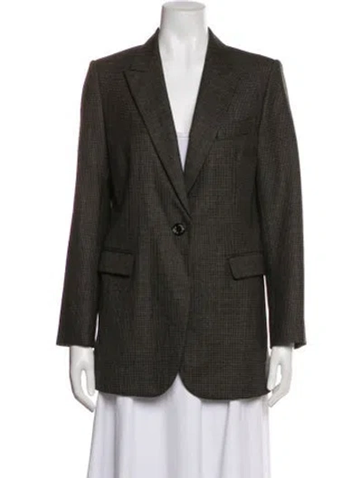 Pre-owned Sandro Blazer In Brown