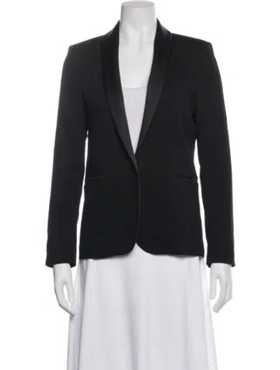 Pre-owned Sandro Blazer In Gray