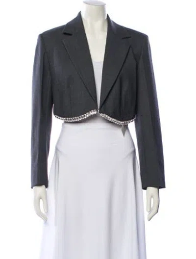 Pre-owned Sandro Blazer In Gray