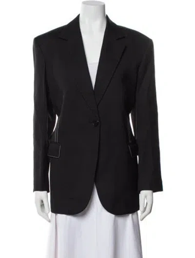 Pre-owned Sandro Blazer In Gray