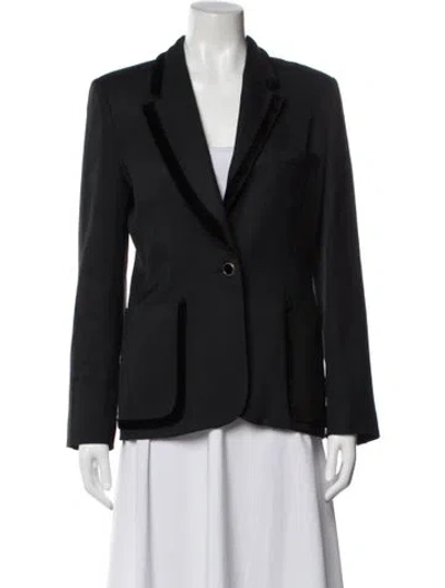 Pre-owned Sandro Blazer In Gray