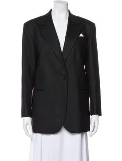Pre-owned Sandro Blazer In Gray