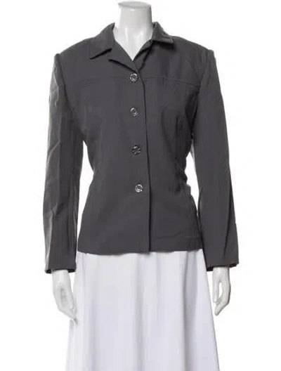 Pre-owned Sandro Blazer In Gray