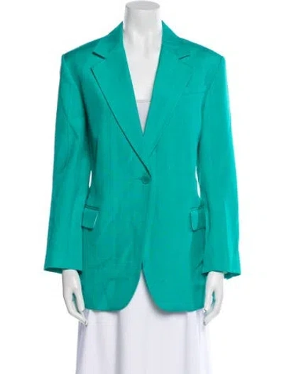 Pre-owned Sandro Blazer In Green