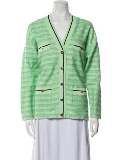 Pre-owned Sandro Blazer In Green