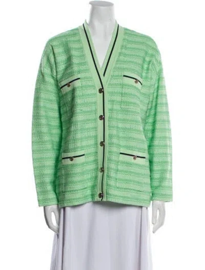 Pre-owned Sandro Blazer In Green