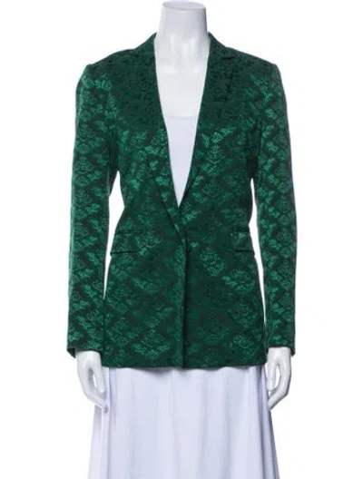 Pre-owned Sandro Blazer In Green