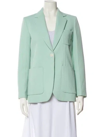 Pre-owned Sandro Blazer In Green