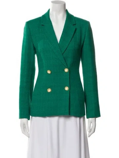 Pre-owned Sandro Blazer In Green
