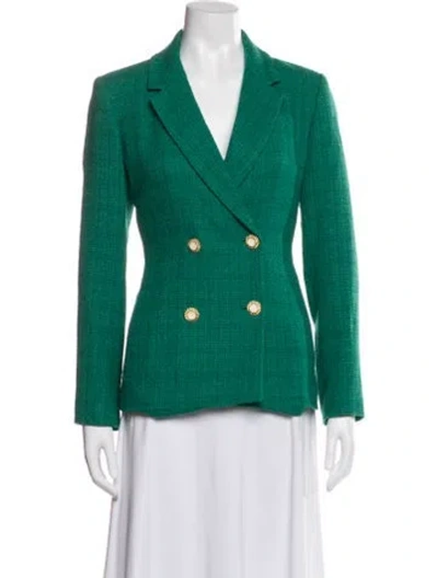 Pre-owned Sandro Blazer In Green