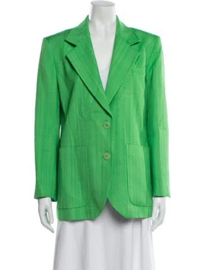 Pre-owned Sandro Blazer In Green