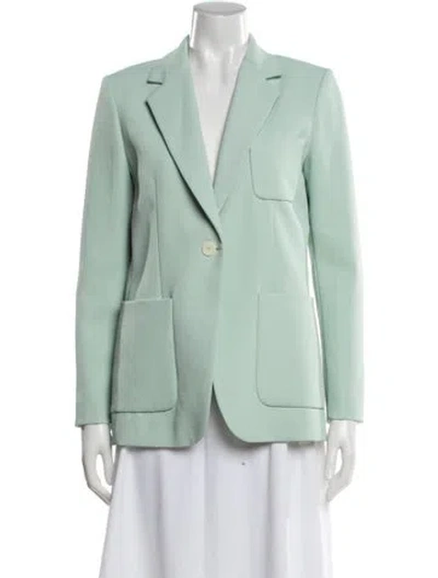 Pre-owned Sandro Blazer In Green