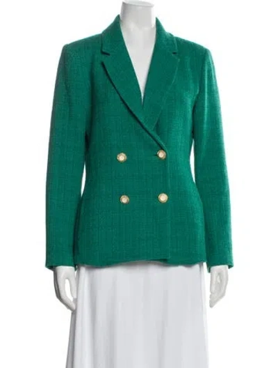 Pre-owned Sandro Blazer In Green
