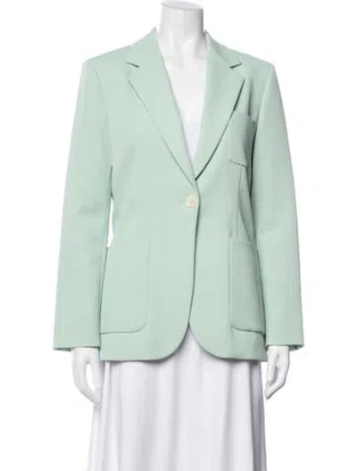 Pre-owned Sandro Blazer In Green