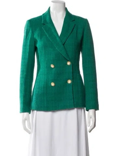 Pre-owned Sandro Blazer In Green