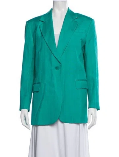 Pre-owned Sandro Blazer In Green