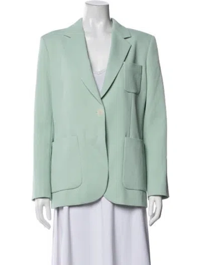 Pre-owned Sandro Blazer In Green