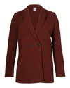 Sandro Blazer In Orange Rust Polyester In Orange