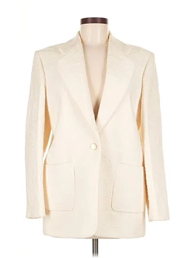 Pre-owned Sandro Blazer Jacket In White