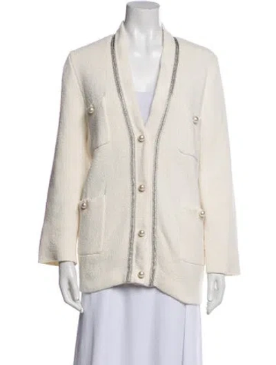 Pre-owned Sandro Blazer In Neutral