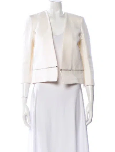 Pre-owned Sandro Blazer In Neutral