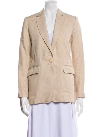 Pre-owned Sandro Blazer In Neutral