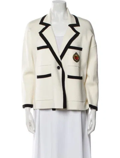 Pre-owned Sandro Blazer In Neutral