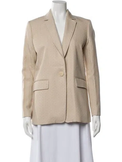 Pre-owned Sandro Blazer In Neutral