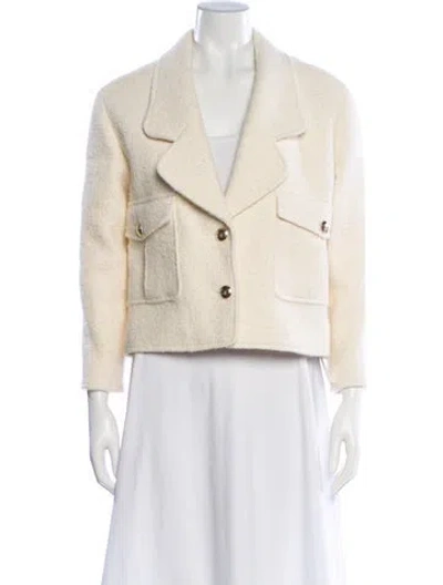 Pre-owned Sandro Blazer In Neutral
