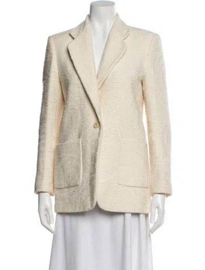 Pre-owned Sandro Blazer In Neutral