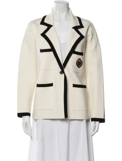 Pre-owned Sandro Blazer In Neutral