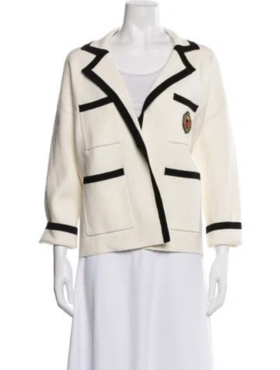 Pre-owned Sandro Blazer In Neutral
