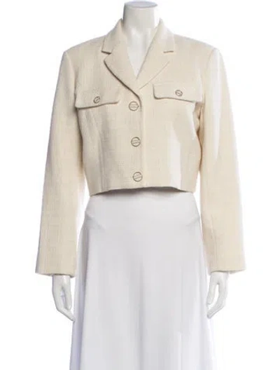 Pre-owned Sandro Blazer In Neutral
