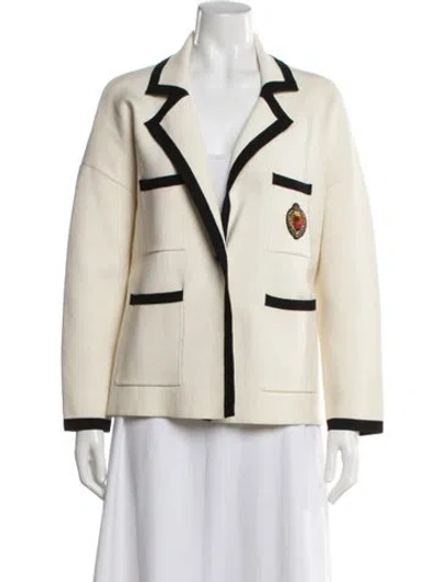 Pre-owned Sandro Blazer In Neutrals