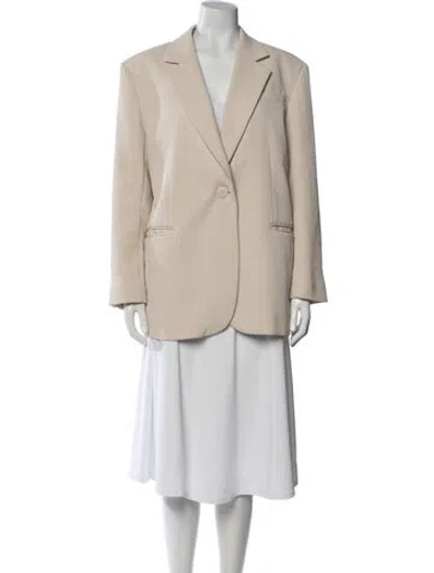 Pre-owned Sandro Blazer In Neutrals