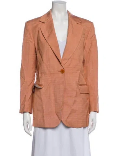 Pre-owned Sandro Blazer In Orange