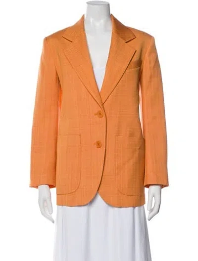 Pre-owned Sandro Blazer In Orange