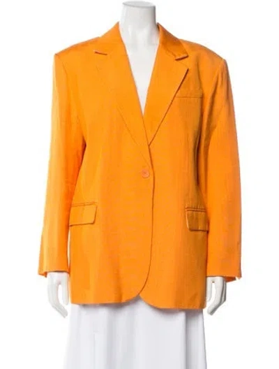 Pre-owned Sandro Blazer In Orange