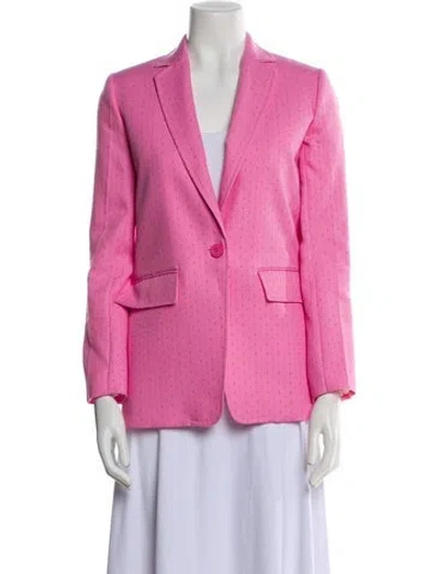 Pre-owned Sandro Blazer In Pink