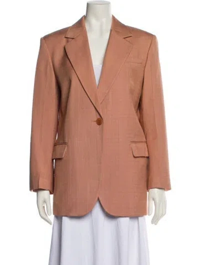 Pre-owned Sandro Blazer In Pink