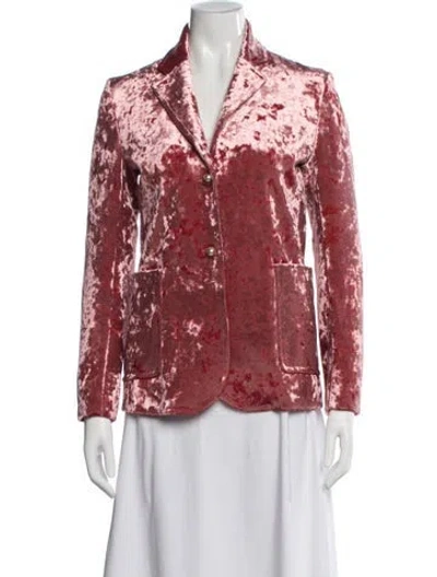 Pre-owned Sandro Blazer In Pink